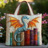 Geantă Artizanală – Dragonul de Smarald, Păzitorul Cărților