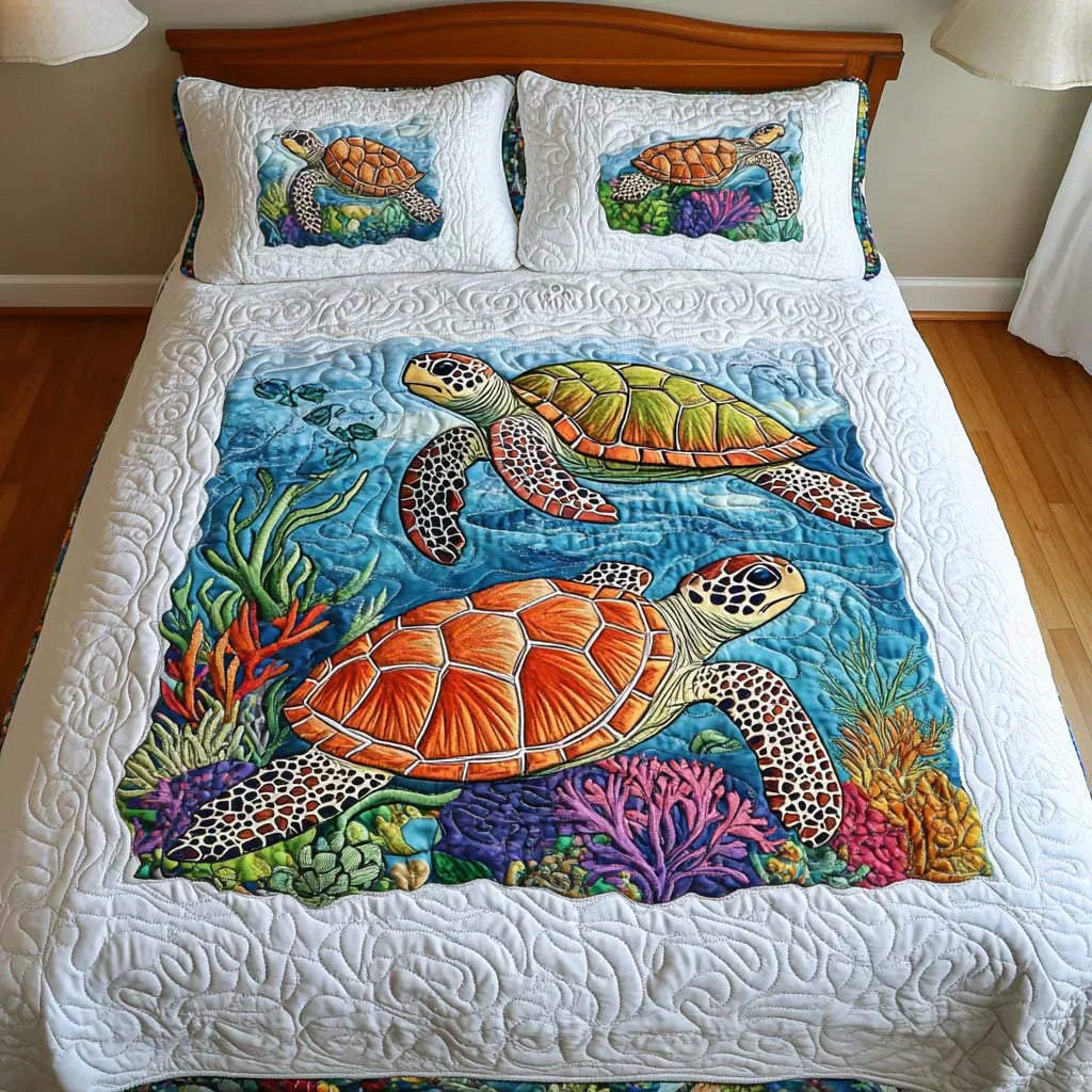 Set de lenjerie – Broaște țestoase marine