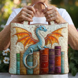 Geantă Artizanală – Dragonul de Smarald, Păzitorul Cărților